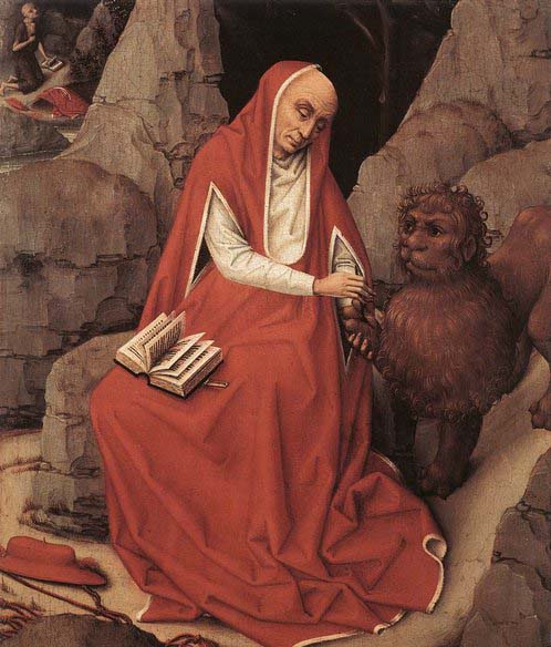 WEYDEN, Rogier van der St Jerome and the Lion